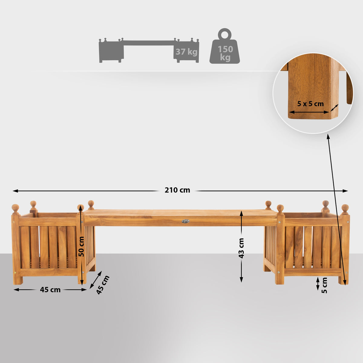 CLP Teakbank Boston – Produktabbildung 2