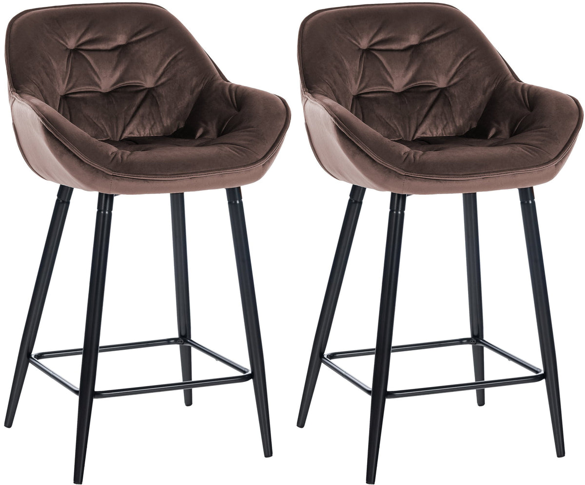 CLP 2er Set Barhocker Gibson 76 Samt – Produktabbildung 8