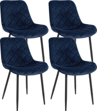 CLP 4er Set Stühle Springs Samt
