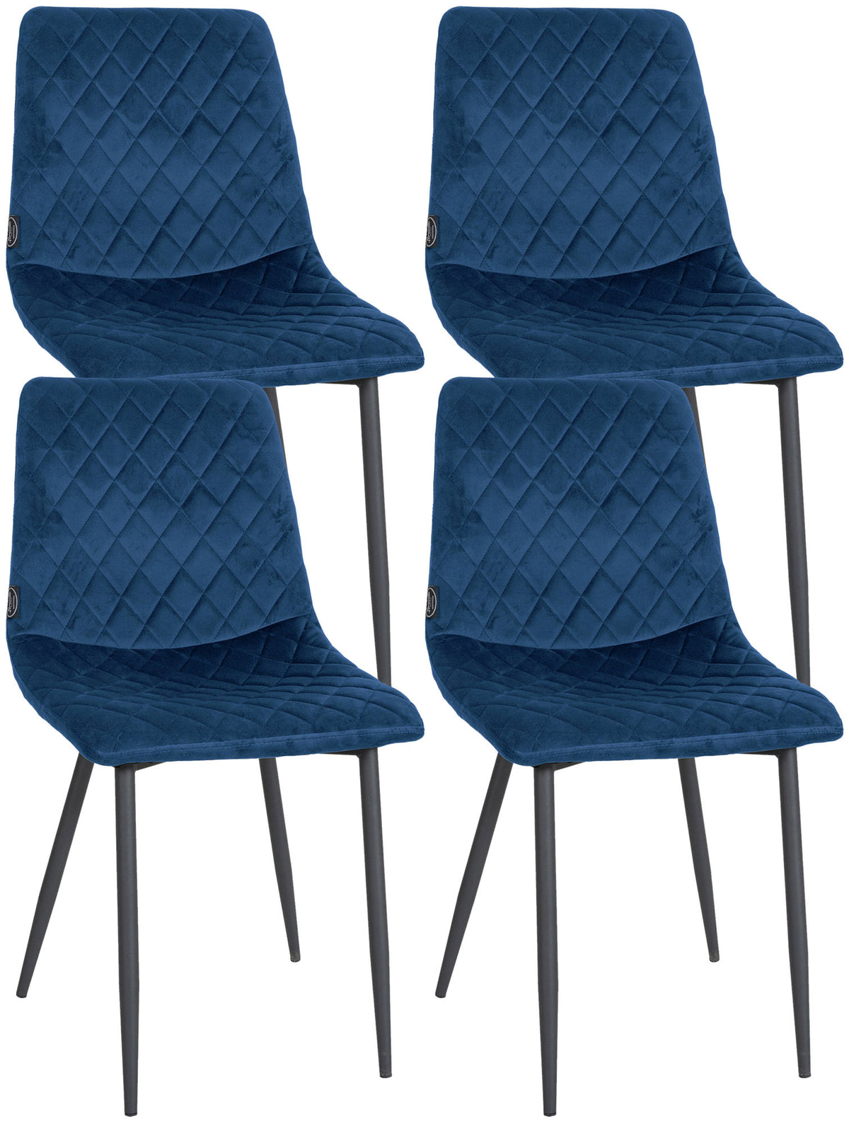 CLP 4er Set Stühle Telde Samt