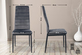 CLP 4er Set Esszimmerstühle Mayfair Samt – Produktabbildung 10