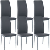 CLP 6er Set Esszimmerstühle Savino Kunstleder – Produktabbildung 9