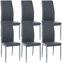 CLP 6er Set Esszimmerstühle Savino Kunstleder – Produktabbildung 9