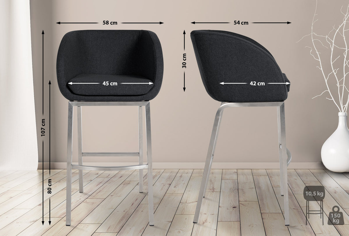 CLP Barhocker Rockhill E Filz – Produktabbildung 2