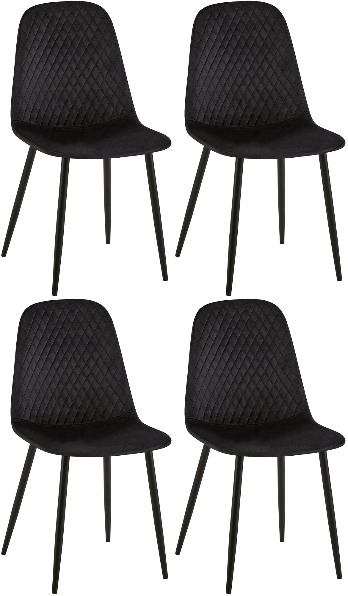 CLP 4er Set Stühle Giverny Samt