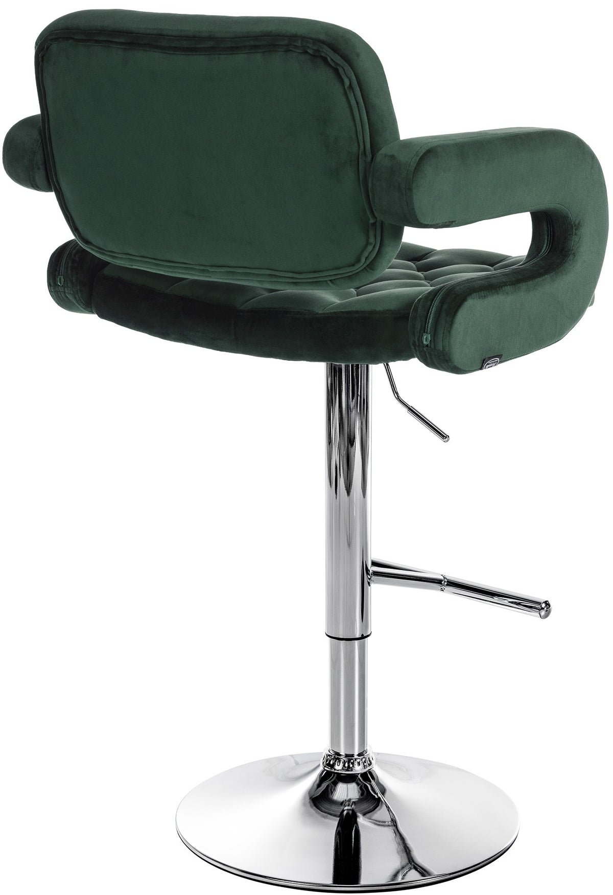 CLP Barhocker Dublin Samt chrom – Produktabbildung 7