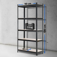CLP Lagerregal 90x40x180 cm – Produktabbildung 2