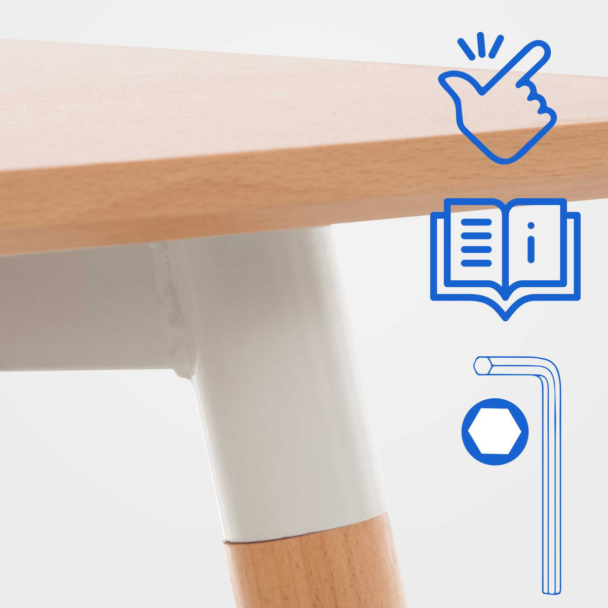 CLP Tisch Viborg 80 Natura – Produktabbildung 5