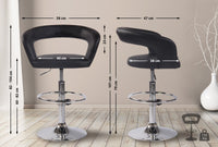 CLP 2er Set Barhocker Jaen Kunstleder – Produktabbildung 2