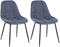 CLP 2er Set Stuhl Tom Stoff
