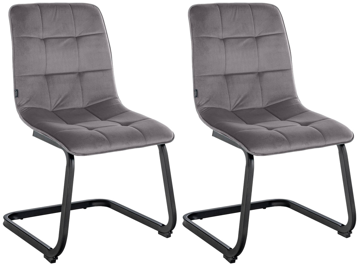 CLP 2er Set Esszimmerstuhl Vermont Samt
