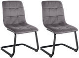 CLP 2er Set Esszimmerstuhl Vermont Samt