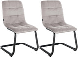 CLP 2er Set Esszimmerstuhl Vermont Samt – Produktabbildung 10