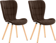 CLP 2er Set Stuhl Elda Samt