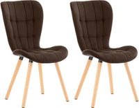 CLP 2er Set Stuhl Elda Samt