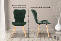 CLP 2er Set Stuhl Elda Samt – Produktabbildung 9