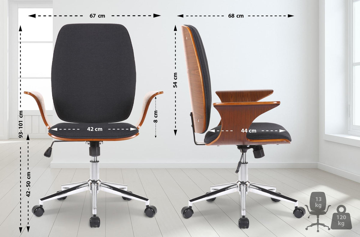 CLP Bürostuhl Burbank Stoff – Produktabbildung 2