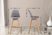 Barhocker Cannes Stoff Natura