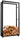 CLP Kaminholzständer Keri mit Rollen 25x80x150