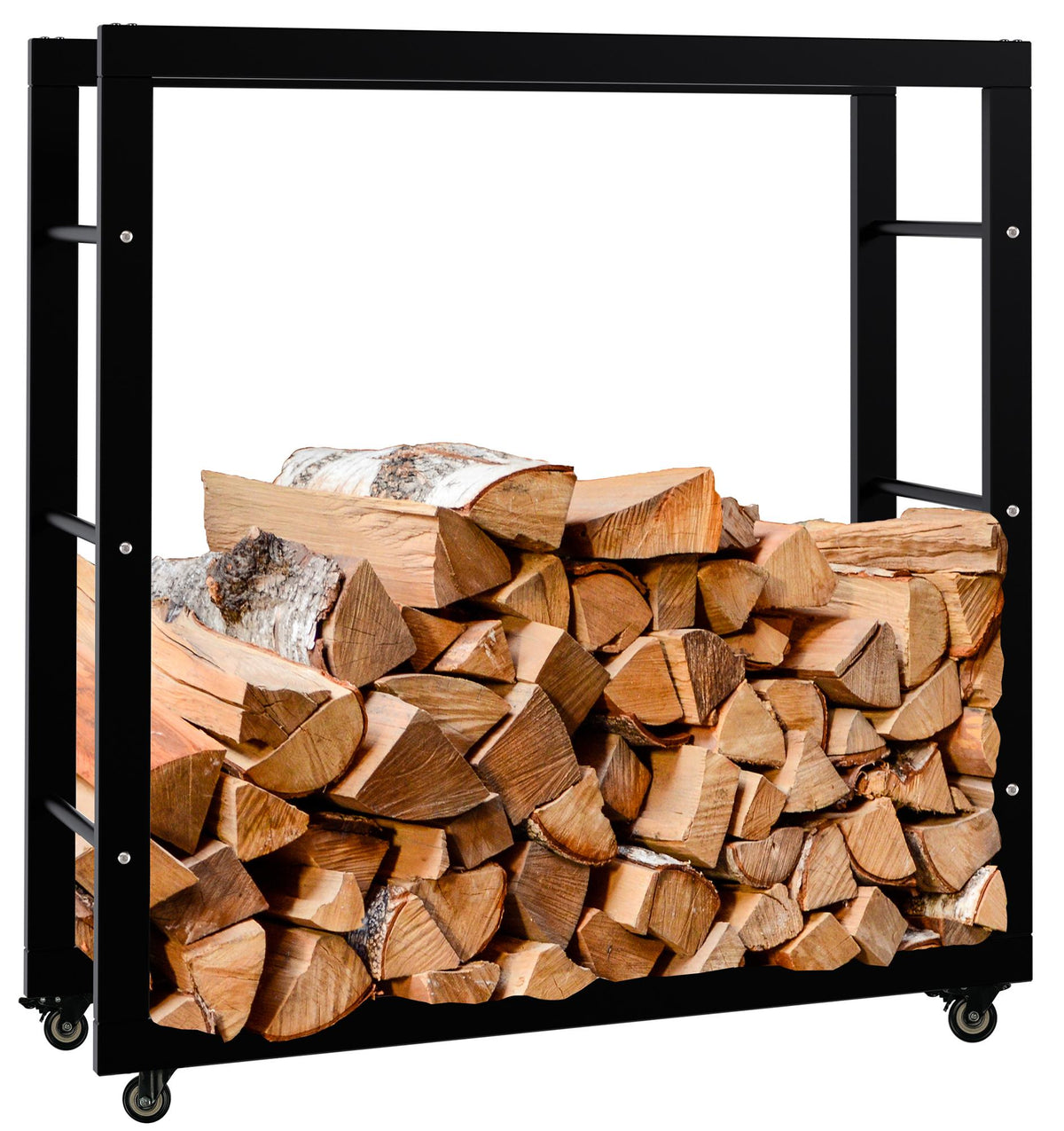 CLP Kaminholzständer Keri mit Rollen 25x80x80