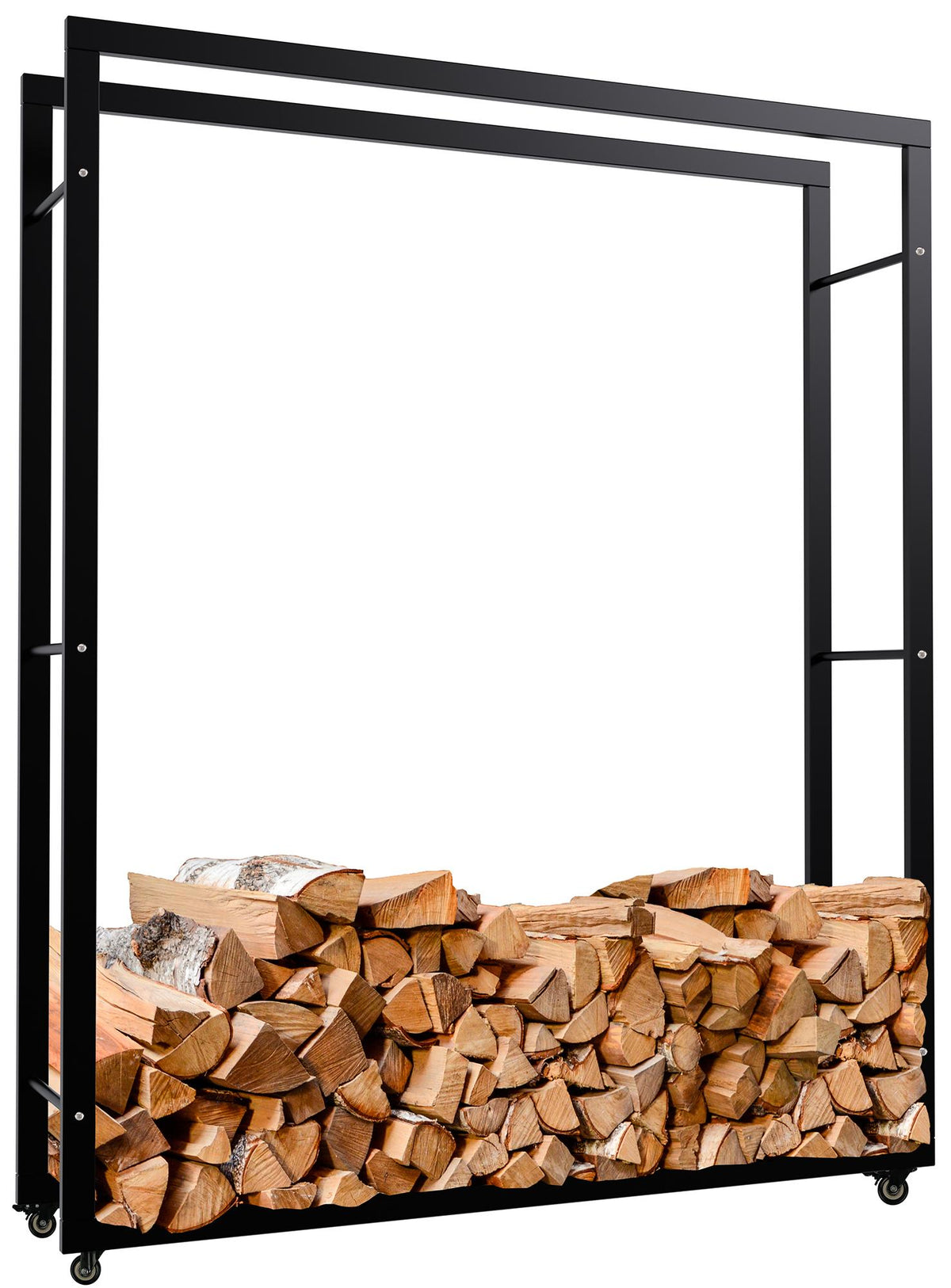CLP Kaminholzständer Keri mit Rollen 25x125x150