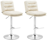 CLP 2er Set Barhocker Damar Kunstleder chrom – Produktabbildung 8