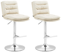 CLP 2er Set Barhocker Damar Kunstleder chrom – Produktabbildung 8