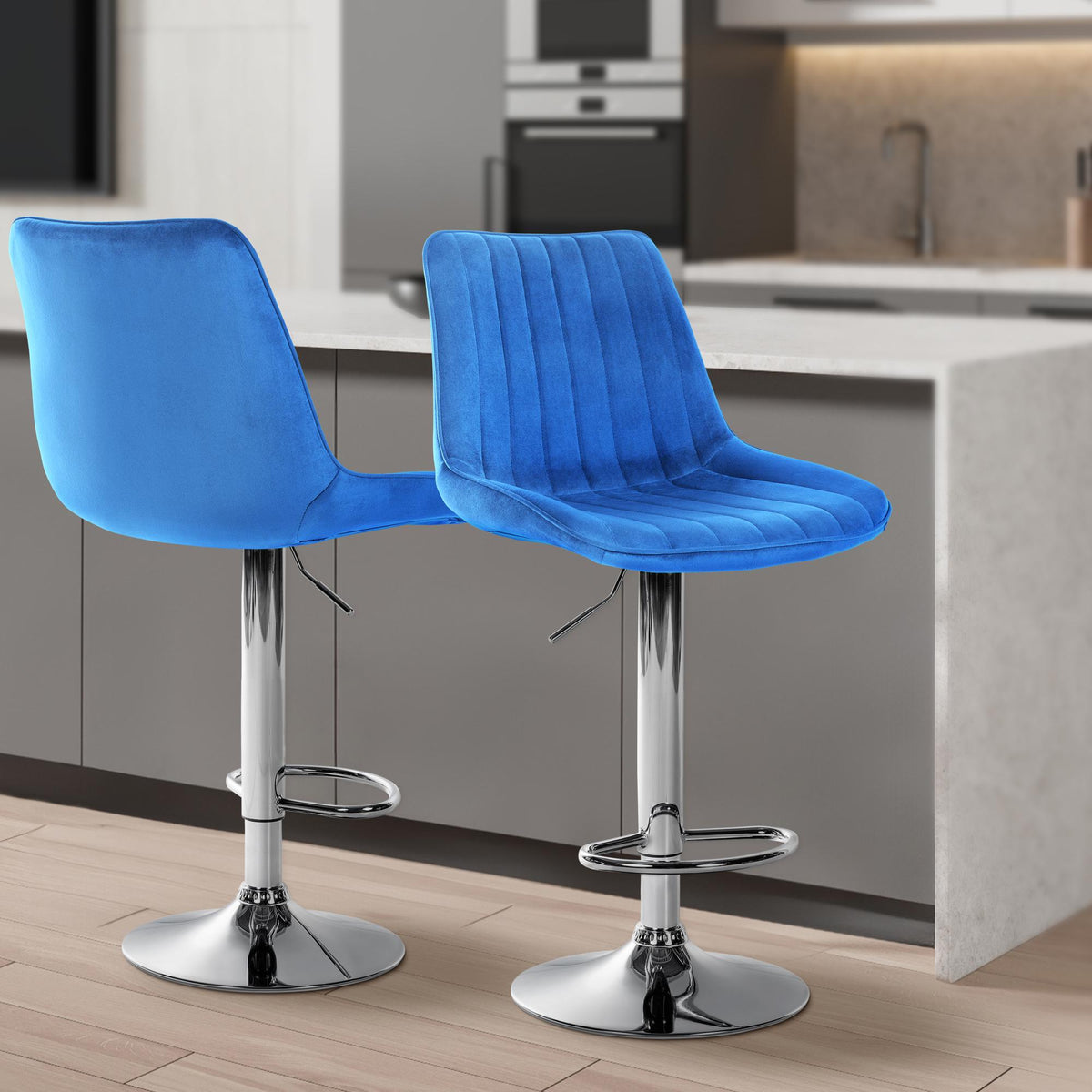 CLP Barhocker Toni Samt chrom – Produktabbildung 10