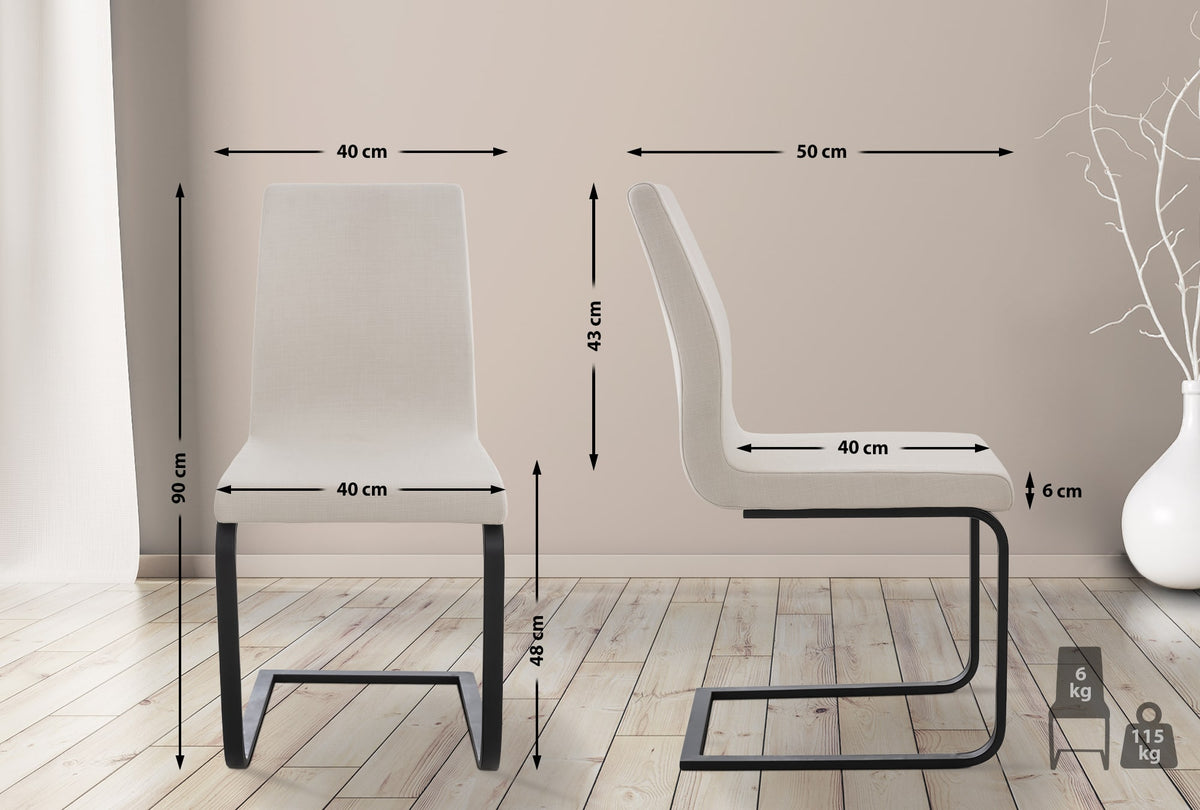 CLP Esszimmerstuhl Belley Stoff – Produktabbildung 9