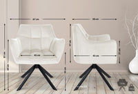 CLP Esszimmerstuhl Swing Samt schwarz – Produktabbildung 2
