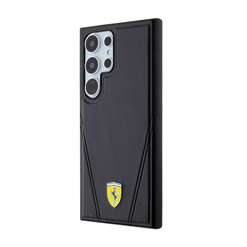 Ferrari Hot Stamp V Lines MagSafe - cover for Samsung Galaxy S24 Ultra (black) (2)