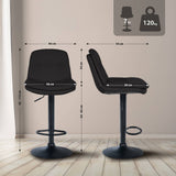 CLP Barhocker Laurel Stoff schwarz – Produktabbildung 2