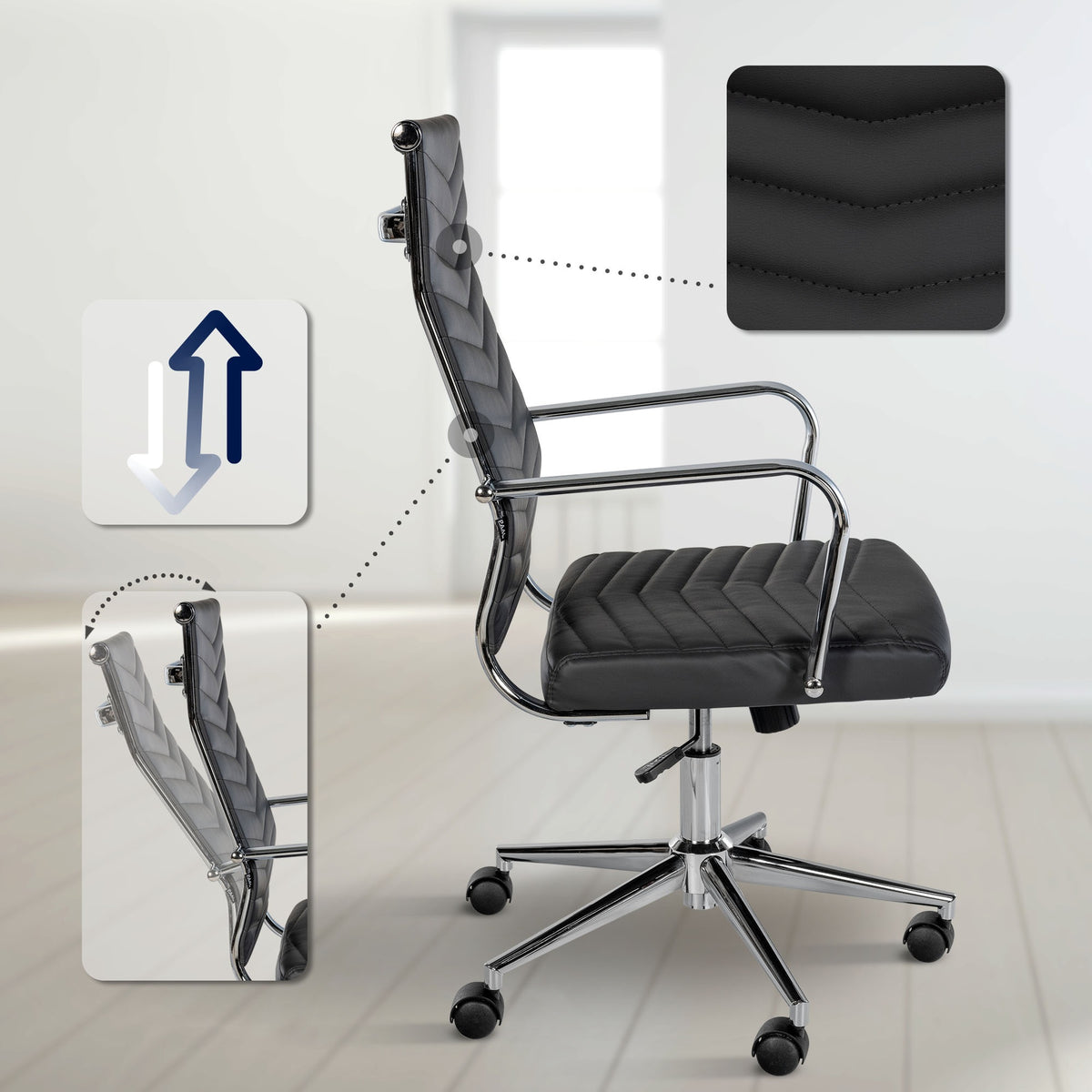 CLP Bürostuhl Canby Kunstleder – Produktabbildung 4