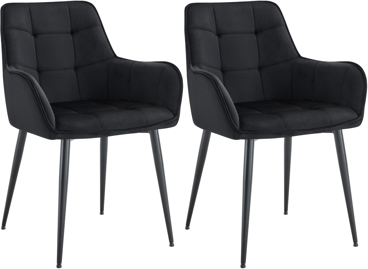 CLP 2er Set Esszimmerstuhl Ferndale Samt