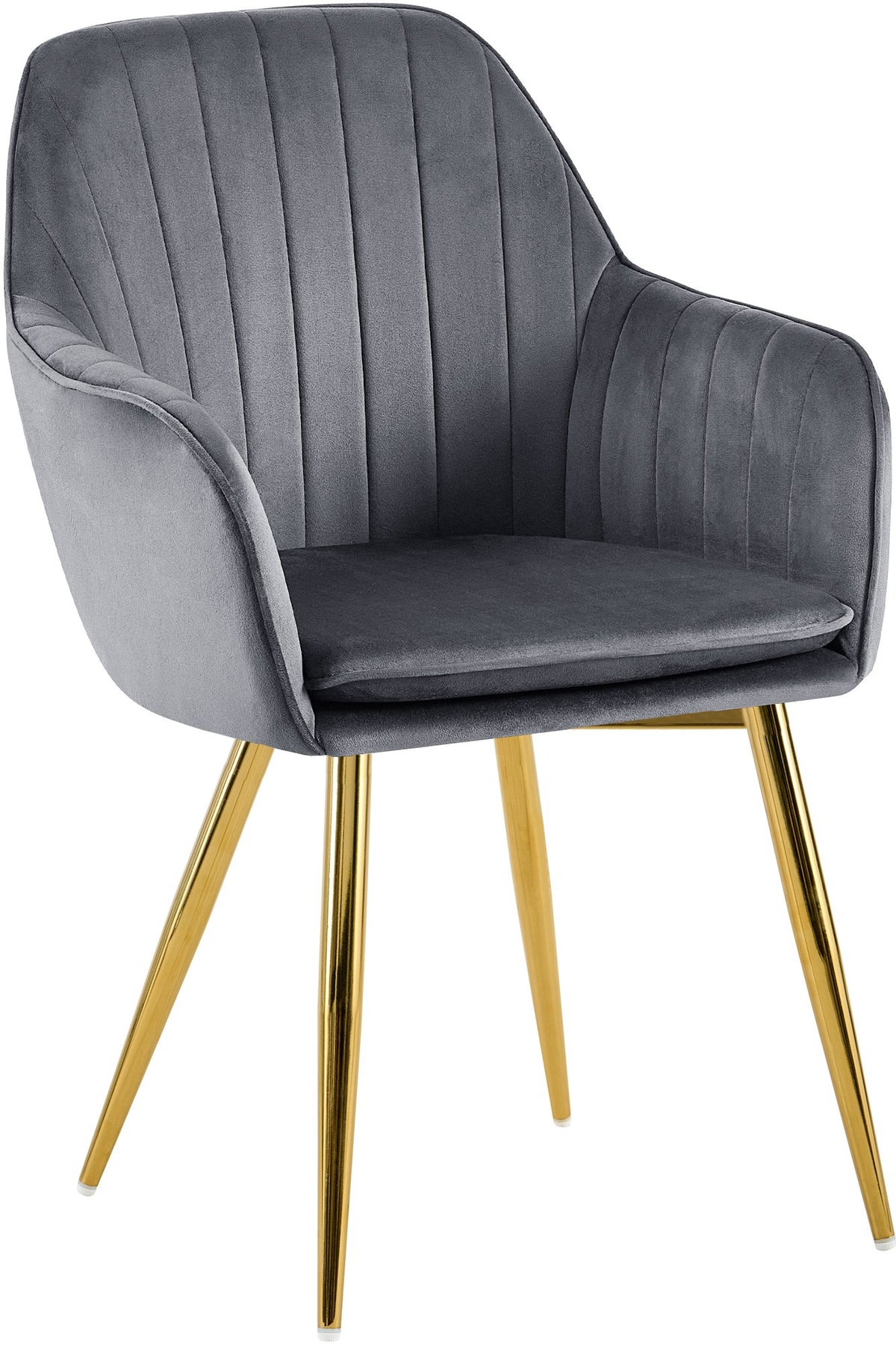 CLP Esszimmerstuhl Cheryl Samt gold