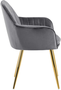 CLP Esszimmerstuhl Cheryl Samt gold – Produktabbildung 2