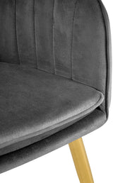 CLP Esszimmerstuhl Cheryl Samt gold – Produktabbildung 4