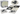 Soft puzzle mat, contrasting educational EVA foam, grey, 28 pieces
