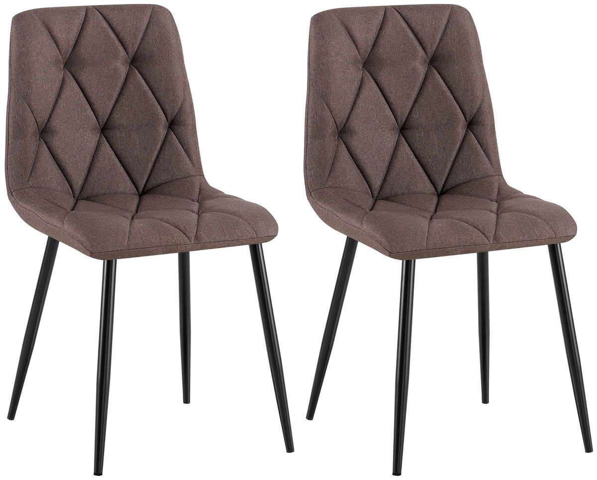 CLP 2er Set Esszimmerstuhl Clairton Stoff