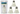 Set of 3 badminton shuttlecocks