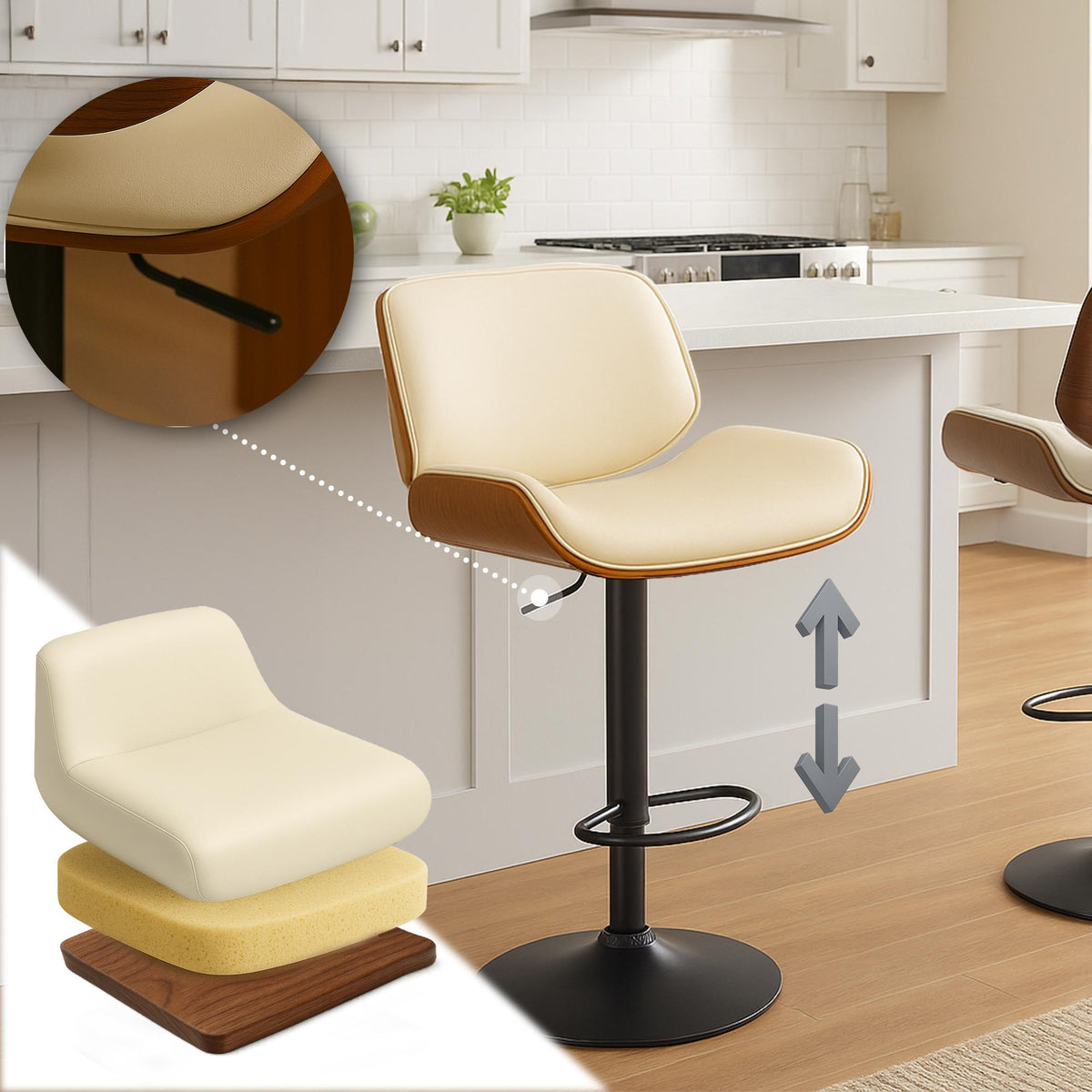 CLP Barhocker Beverley B Kunstleder – Produktabbildung 4