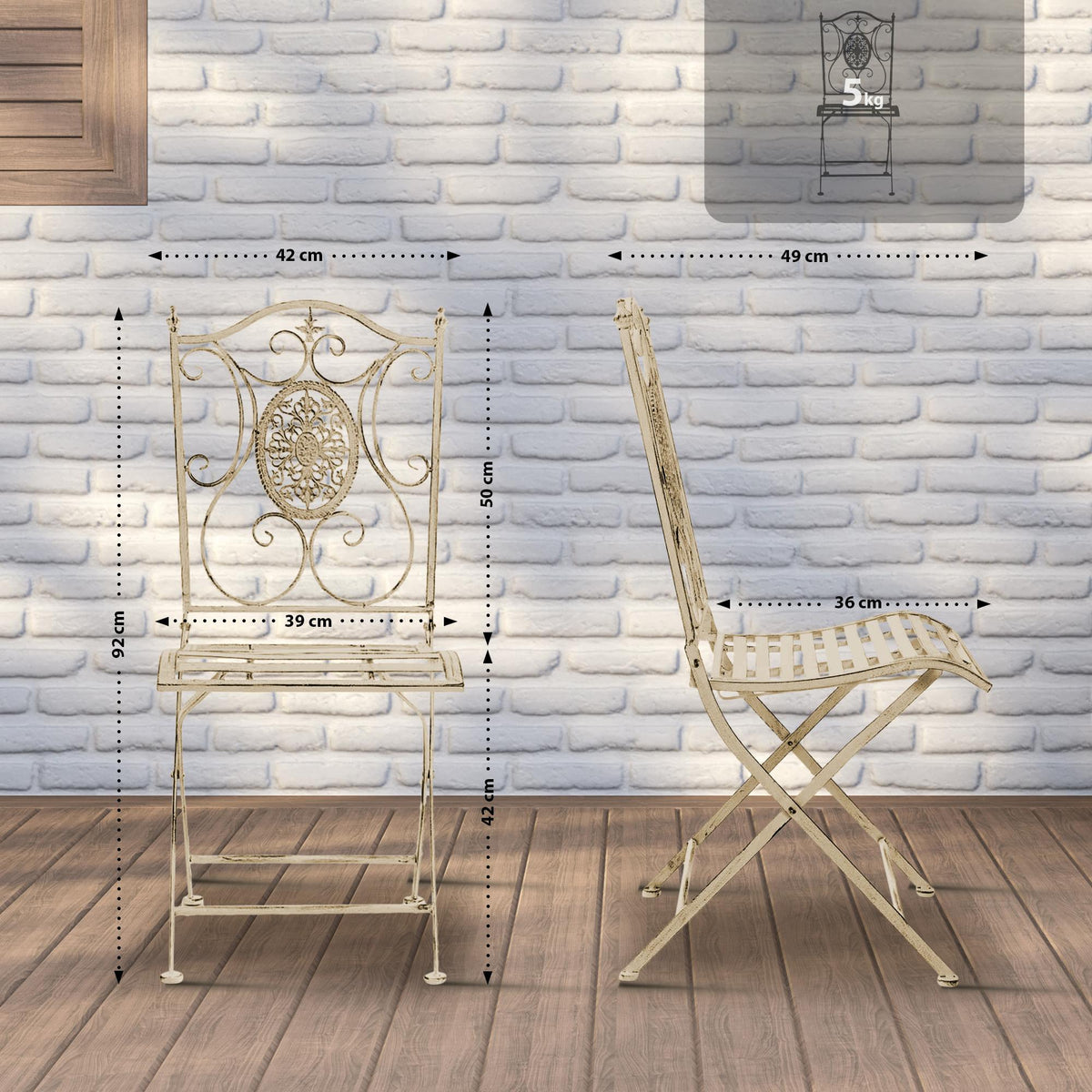 CLP 2er Set Stühle Sibell – Produktabbildung 2