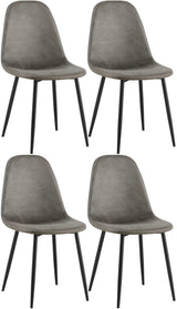 CLP 4er Set Esszimmerstühle Napier Kunstleder