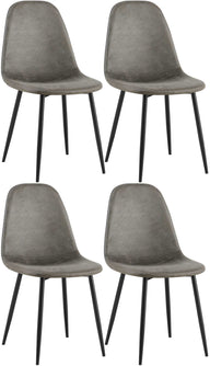 CLP 4er Set Esszimmerstühle Napier Kunstleder
