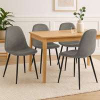 CLP 4er Set Esszimmerstühle Napier Kunstleder – Produktabbildung 3