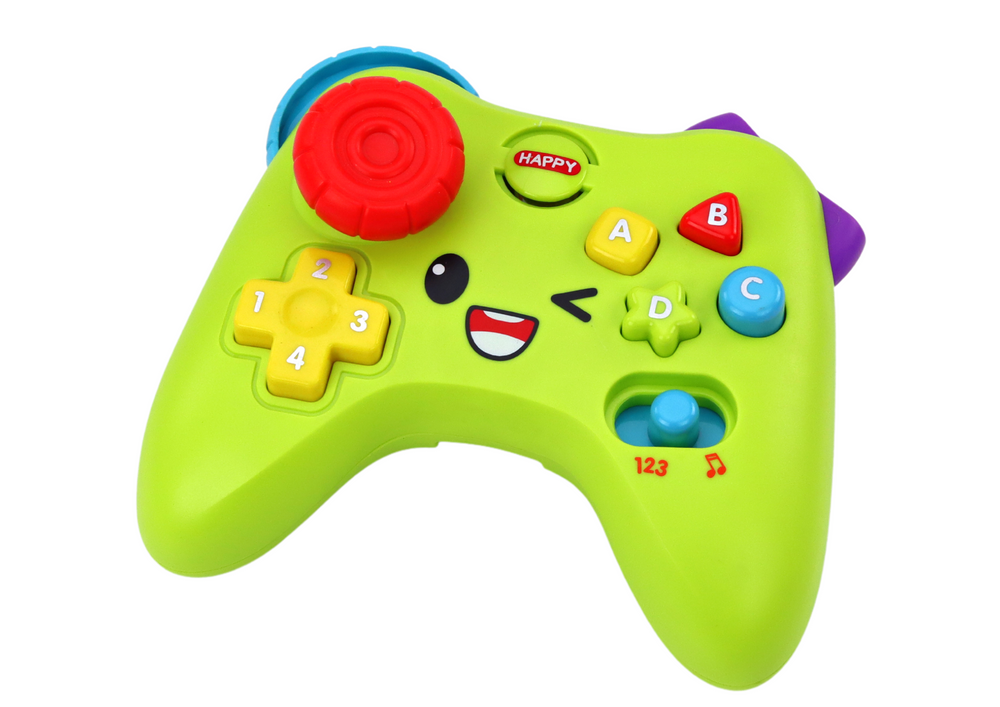 Interactive pad, learning console, lights, sounds, green (2)