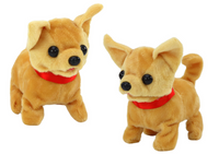 Interactive Plush Dog Toy Beige (2)
