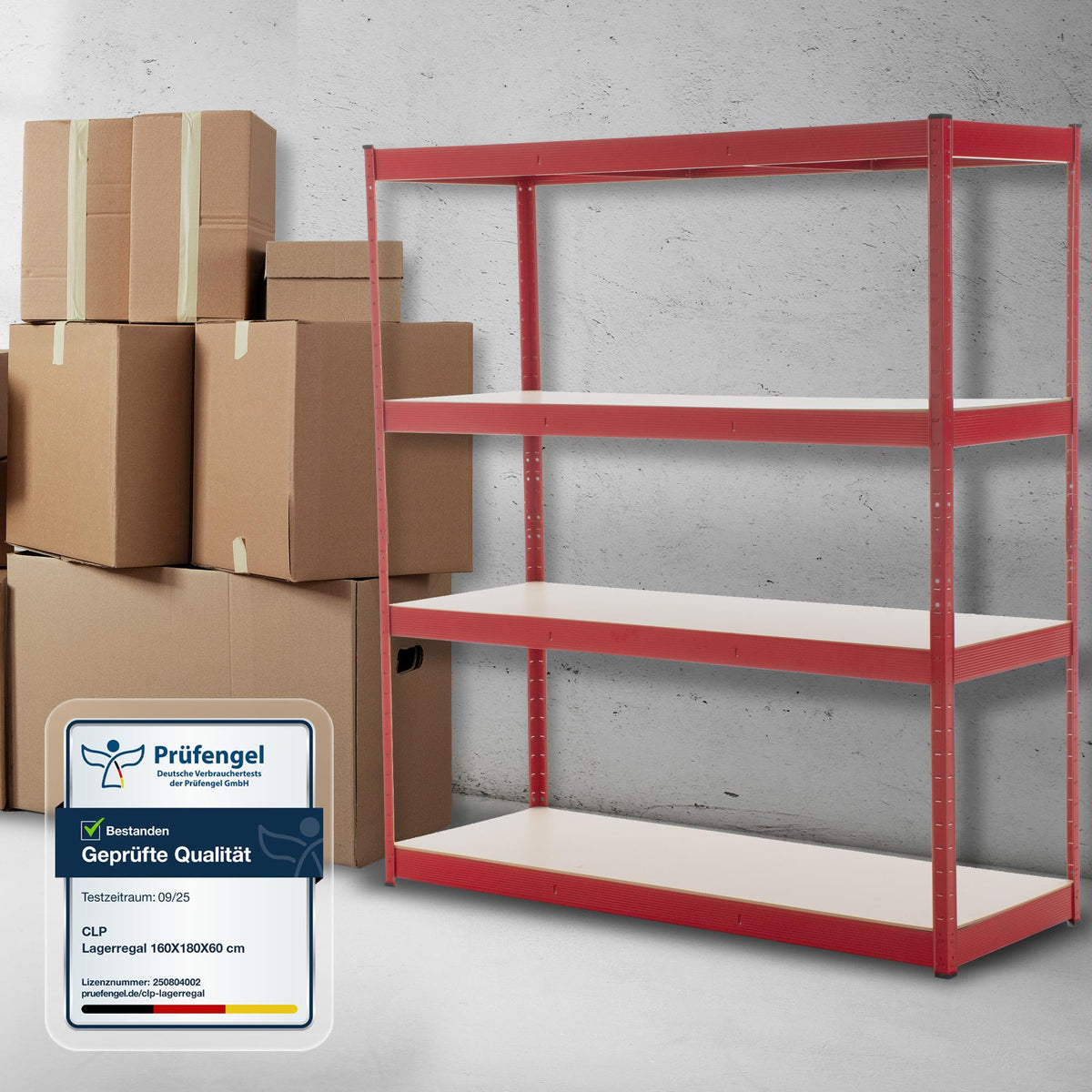 CLP Lagerregal 160x60x180 cm – Produktabbildung 3