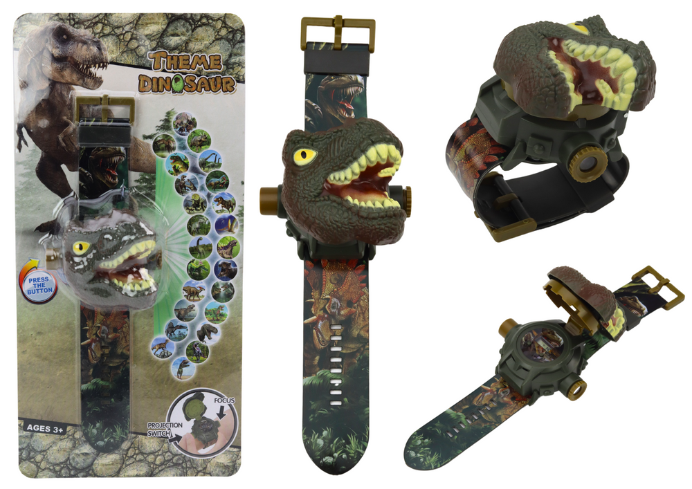 Take a look at the 3D Tyrannosaurus Rex dinosaur projector 22 cm x 6.5 cm x 4.5 cm