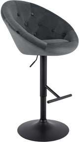 CLP Barhocker London Samt schwarz
